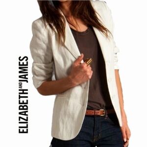 Elizabeth and James Women's White Blazer